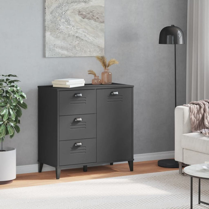 Dulap „VIKEN”, gri antracit, 80x40x80 cm, lemn prelucrat - WALTI WALTI