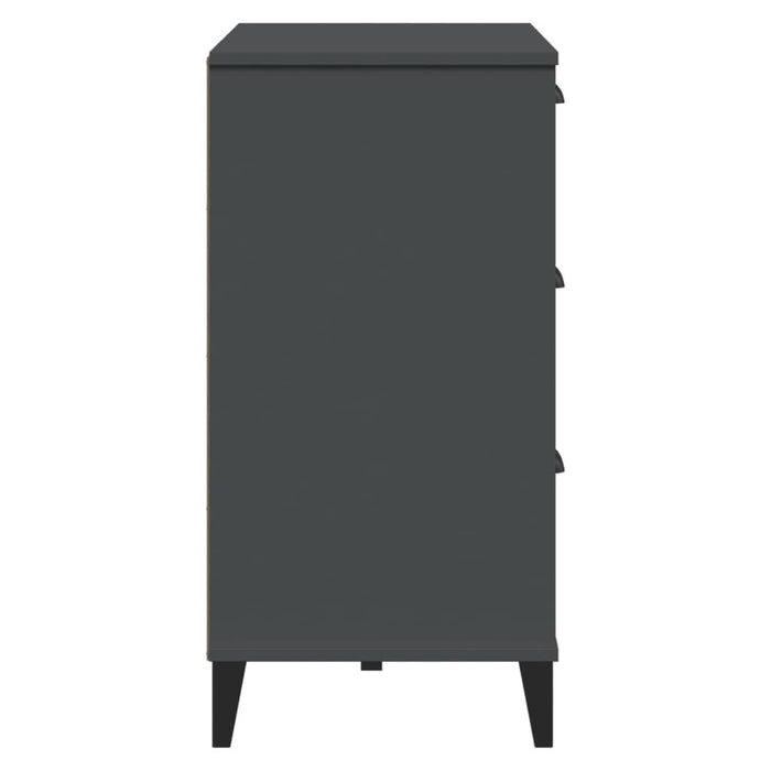 Dulap „VIKEN”, gri antracit, 80x40x80 cm, lemn prelucrat - WALTI WALTI