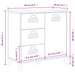 Dulap „VIKEN”, gri antracit, 80x40x80 cm, lemn prelucrat - WALTI WALTI