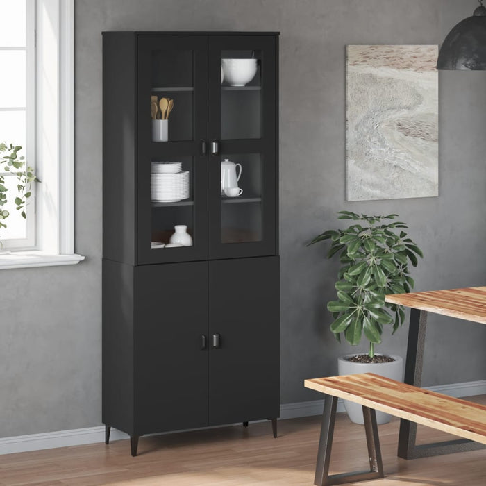 Dulap superior „VIKEN”, negru, lemn prelucrat WALTI