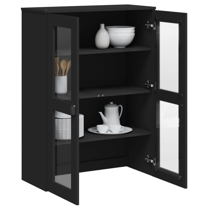 Dulap superior „VIKEN”, negru, lemn prelucrat WALTI