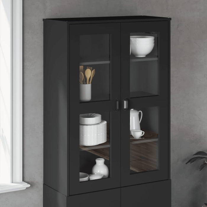 Dulap superior „VIKEN”, negru, lemn prelucrat WALTI