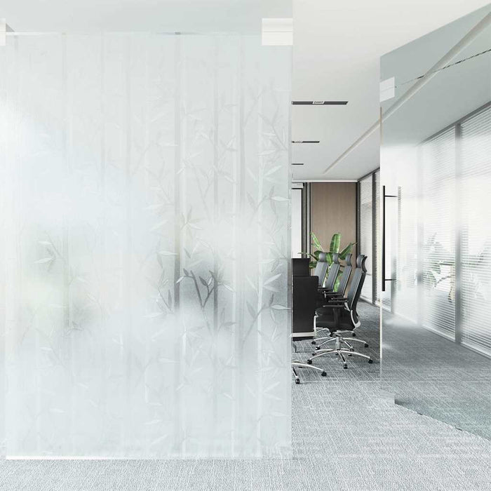 Folie fereastră mată, model bambus, 45x500 cm, PVC - WALTI WALTI