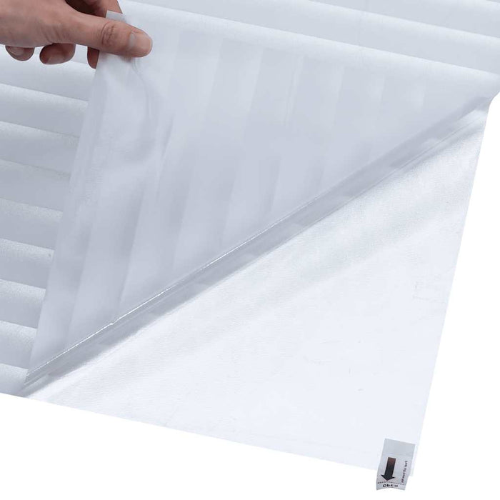 Folie fereastră mată, model dungi, 90x500 cm, PVC WALTI