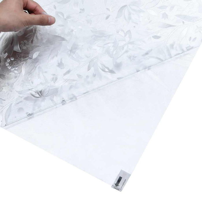 Folie fereastră, model sablat cu floare, 90x500 cm, PVC - WALTI WALTI
