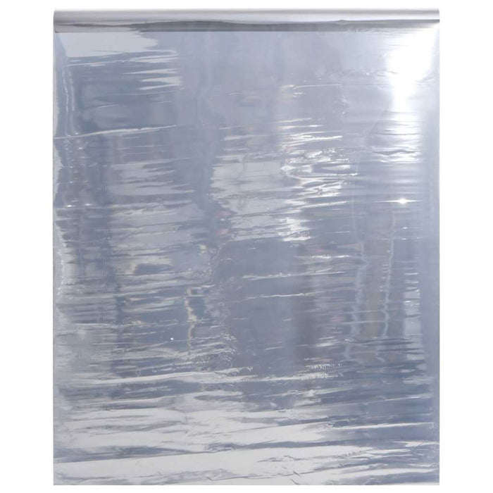Folie solară efect reflectorizant static argintiu 90x500 cm PVC WALTI