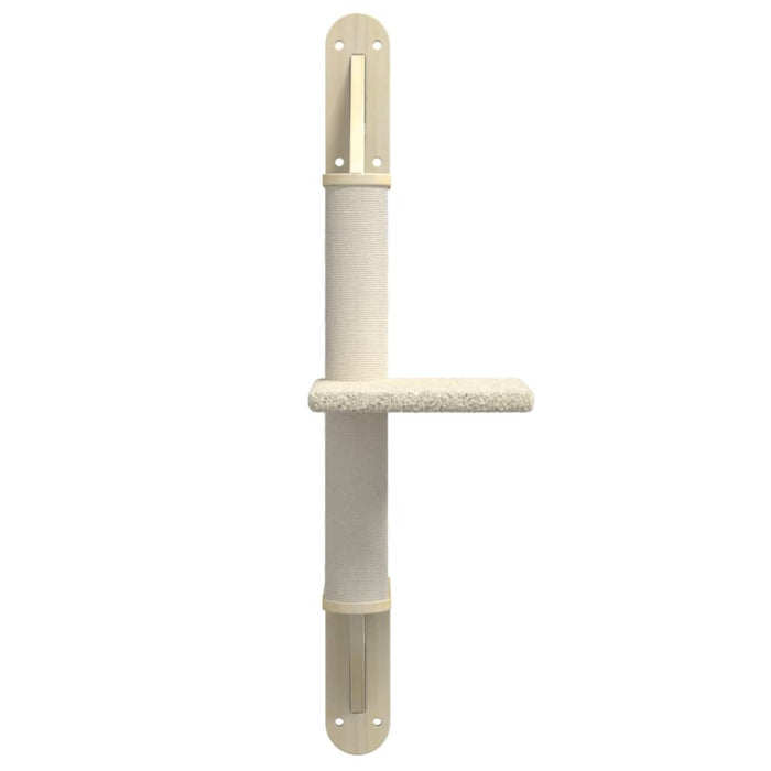 Ansamblu pisici de perete cu stâlp de zgâriere, crem, 85,5 cm WALTI