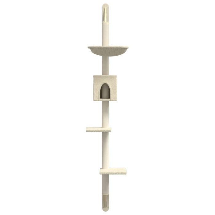Ansamblu pisici de perete cu stâlp de zgâriere, crem, 187 cm WALTI