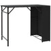 Set mobilier de grădină, pliabil, 5 piese, negru, poliratan - WALTI WALTI