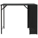 Set mobilier de grădină, pliabil, 5 piese, negru, poliratan - WALTI WALTI