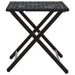 Set mobilier de grădină, pliabil, 5 piese, negru, poliratan - WALTI WALTI