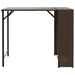Set mobilier de grădină, pliabil, 5 piese, maro, poliratan - WALTI WALTI