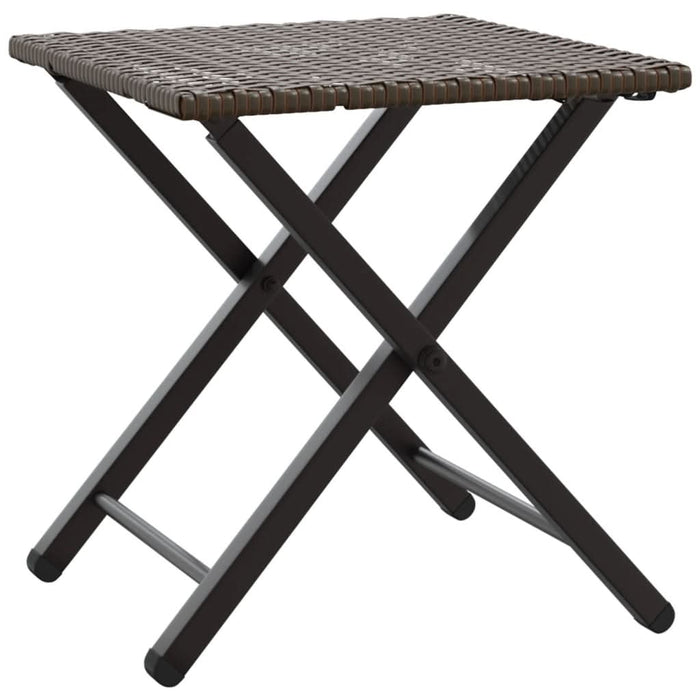 Set mobilier de grădină, pliabil, 5 piese, maro, poliratan - WALTI WALTI