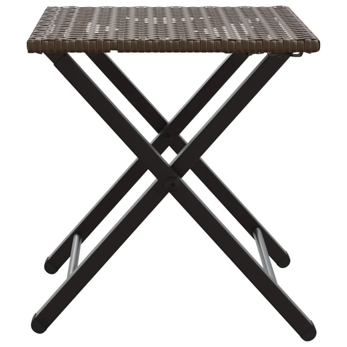 Set mobilier de grădină, pliabil, 5 piese, maro, poliratan - WALTI WALTI