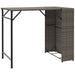Set mobilier de grădină, pliabil, 5 piese, gri, poliratan - WALTI WALTI