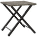 Set mobilier de grădină, pliabil, 5 piese, gri, poliratan - WALTI WALTI