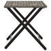 Set mobilier de grădină, pliabil, 5 piese, gri, poliratan - WALTI WALTI