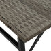 Set mobilier de grădină, pliabil, 5 piese, gri, poliratan - WALTI WALTI