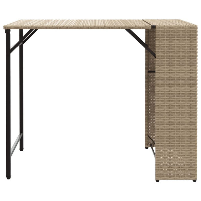 Set mobilier de grădină, pliabil, 5 piese, bej, poliratan - WALTI WALTI