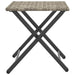Set mobilier de grădină, pliabil, 5 piese gri deschis poliratan - WALTI WALTI