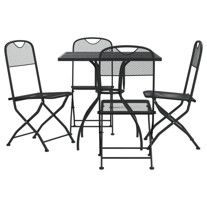 Set de masă pentru grădină, 5 piese, plasă metalică antracit - WALTI WALTI