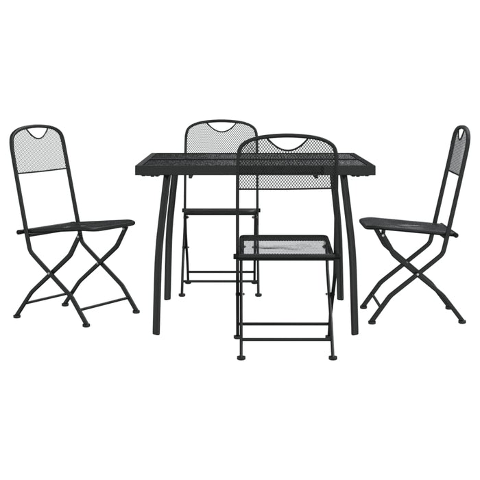 Set de masă pentru grădină, 5 piese, plasă metalică antracit - WALTI WALTI