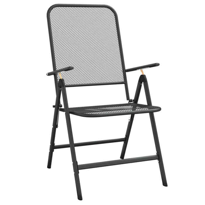 Set de masă pentru grădină, 5 piese, plasă metalică antracit WALTI