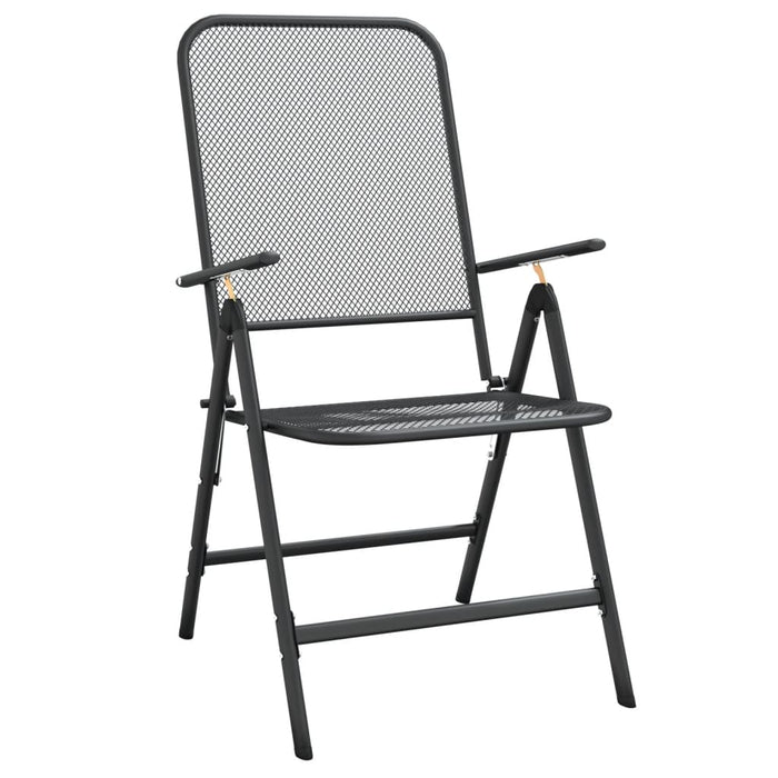 Set de masă pentru grădină, 5 piese, plasă metalică antracit WALTI