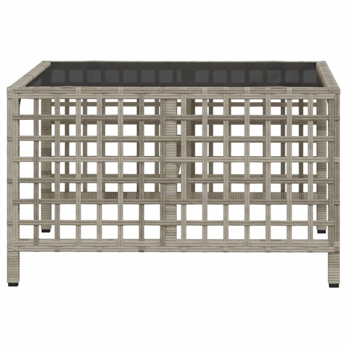 Set mobilier colțar grădină perne 3 piese gri deschis poliratan - WALTI WALTI