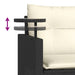 Set mobilier de grădină cu perne, 3 piese, negru, poliratan - WALTI WALTI