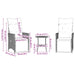 Set bistro cu perne, 3 piese, negru, poliratan - WALTI WALTI