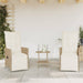 Set bistro cu perne, 3 piese, bej, poliratan - WALTI WALTI