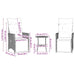 Set bistro 3 piese cu perne, gri, poliratan - WALTI WALTI