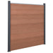 Set panouri pentru gard, maro, 180x186 cm, WPC - WALTI WALTI