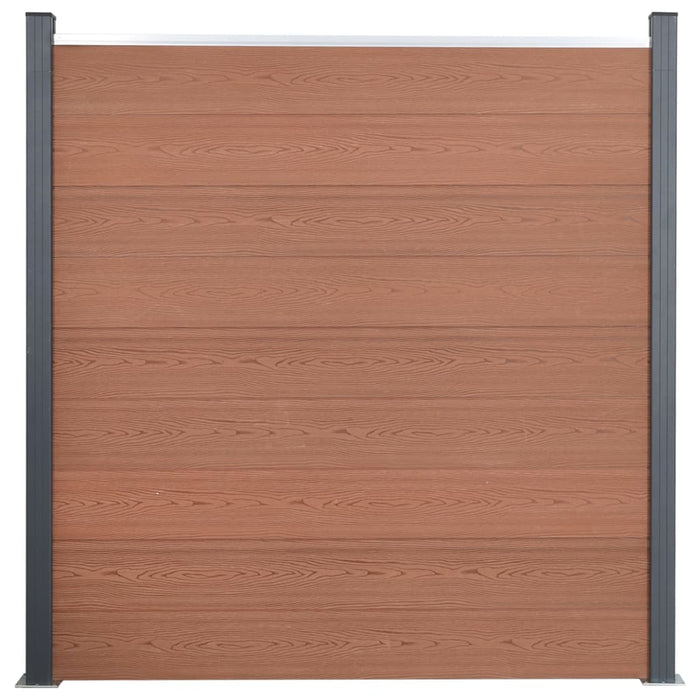 Set panouri pentru gard, maro, 180x186 cm, WPC - WALTI WALTI