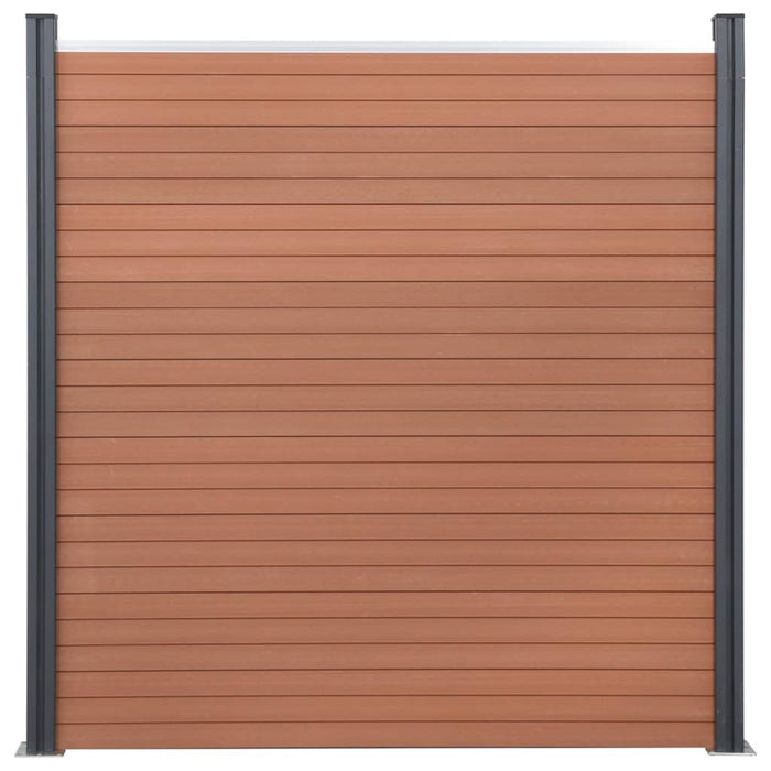 Set panouri pentru gard, maro, 180x186 cm, WPC - WALTI WALTI