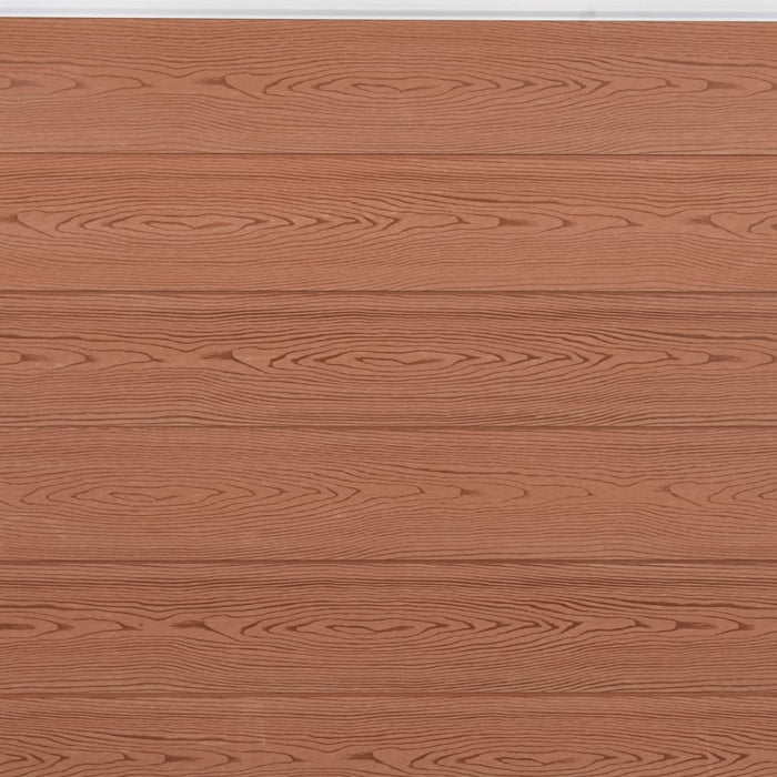 Set panouri pentru gard, maro, 180x186 cm, WPC - WALTI WALTI