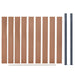 Set panouri pentru gard, maro, 180x186 cm, WPC - WALTI WALTI