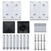 Set panouri pentru gard, maro, 180x186 cm, WPC - WALTI WALTI