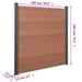 Set panouri pentru gard, maro, 180x186 cm, WPC - WALTI WALTI