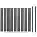 Set panouri pentru gard, gri, 180x186 cm, WPC - WALTI WALTI