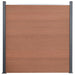 Set panouri pentru gard, maro, 526x186 cm, WPC - WALTI WALTI