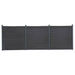 Set panouri pentru gard, gri, 526x186 cm, WPC - WALTI WALTI