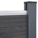 Set panouri pentru gard, gri, 526x186 cm, WPC - WALTI WALTI