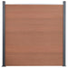 Set panouri pentru gard, maro, 353x186 cm, WPC - WALTI WALTI
