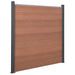 Set panouri pentru gard, maro, 699x186 cm, WPC - WALTI WALTI