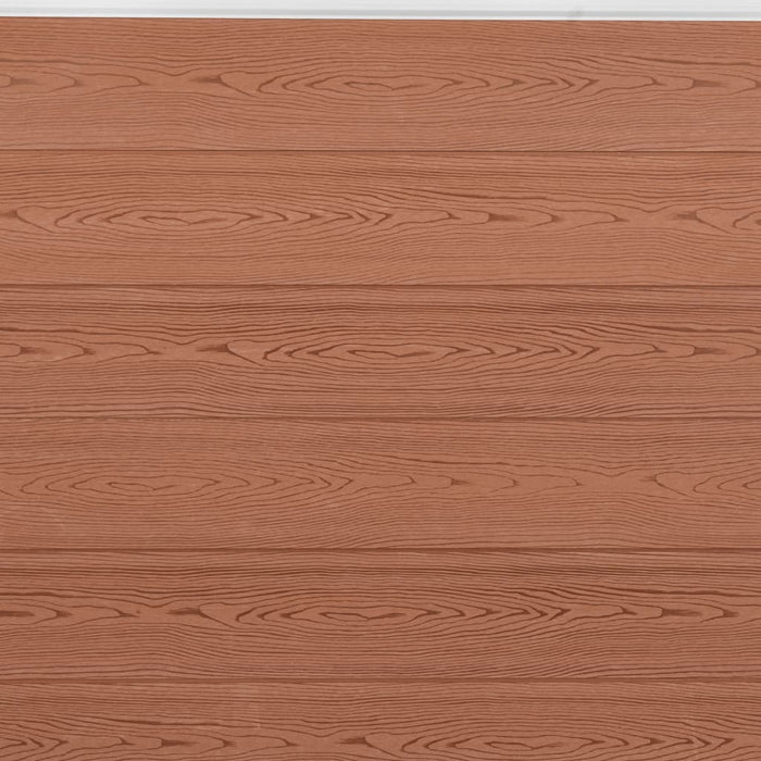Set panouri pentru gard, maro, 699x186 cm, WPC - WALTI WALTI