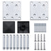 Set panouri pentru gard, maro, 699x186 cm, WPC - WALTI WALTI