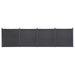 Set panouri pentru gard, gri, 699x186 cm, WPC - WALTI WALTI