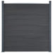 Set panouri pentru gard, gri, 699x186 cm, WPC - WALTI WALTI